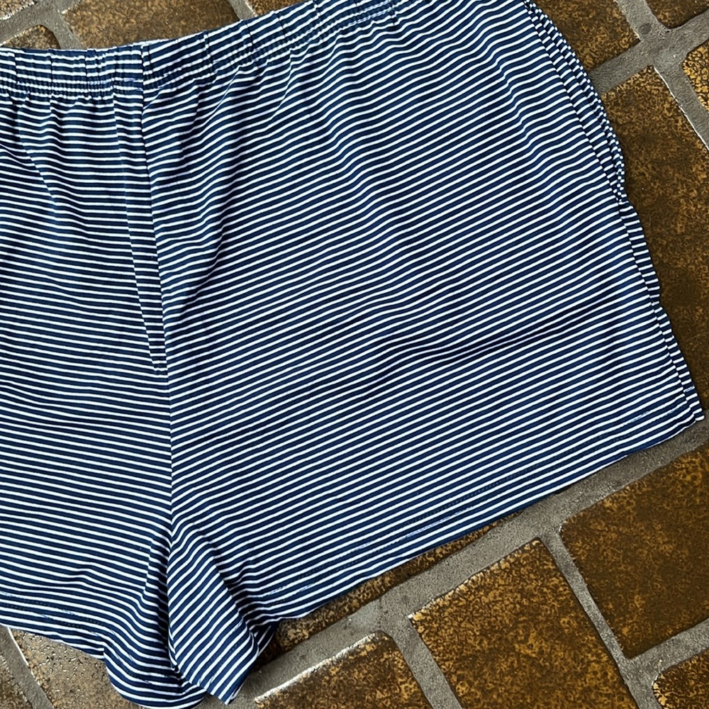 Life Is Good Sleep Navy & White Striped Drawstring Pajama Short - Picture 12 of 16